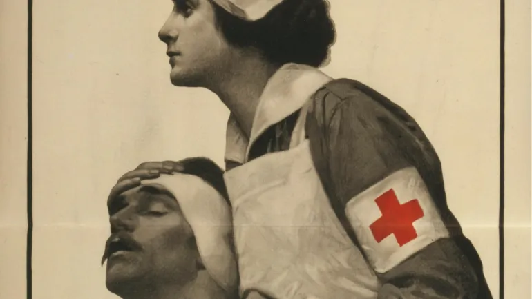 Poster de la Cruz Roja durante la Primera Guerra Mundial