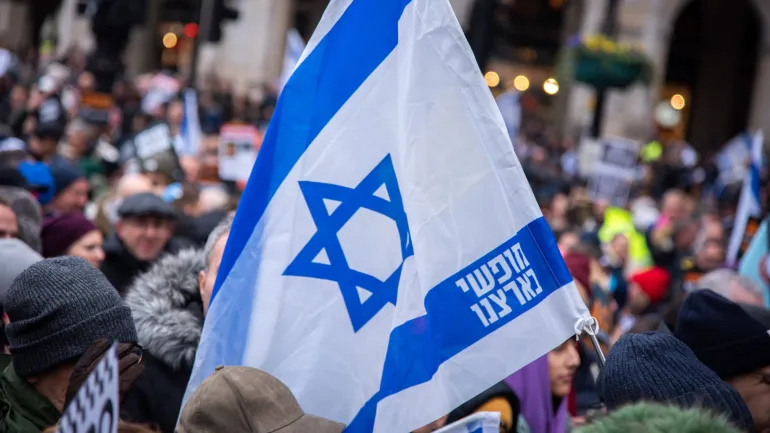 Imagen de una protesta de apoyo a Israel