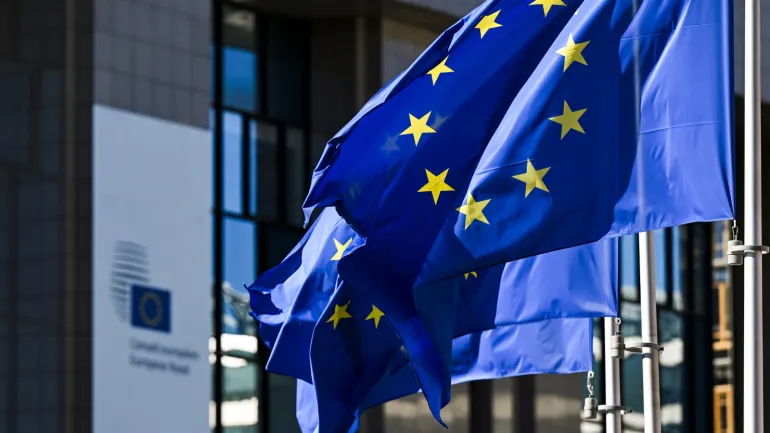 banderas de la Unión Europea