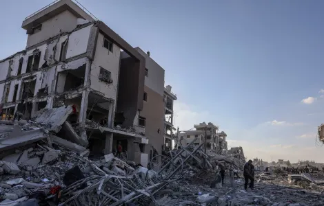 Edificio derruido en Gaza